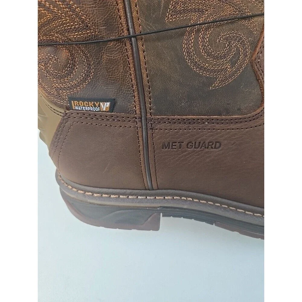 Rocky mens  Waterproof Composite Toe Western Boot Size 11.5W